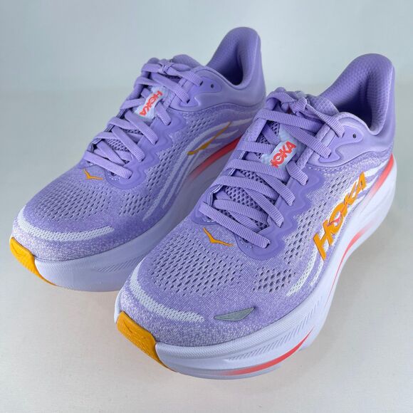 HOKA One Bondi 9 Shoes - Aster Flower/Starlight Glow | Women's 8 | NEW - Picture 7 of 12